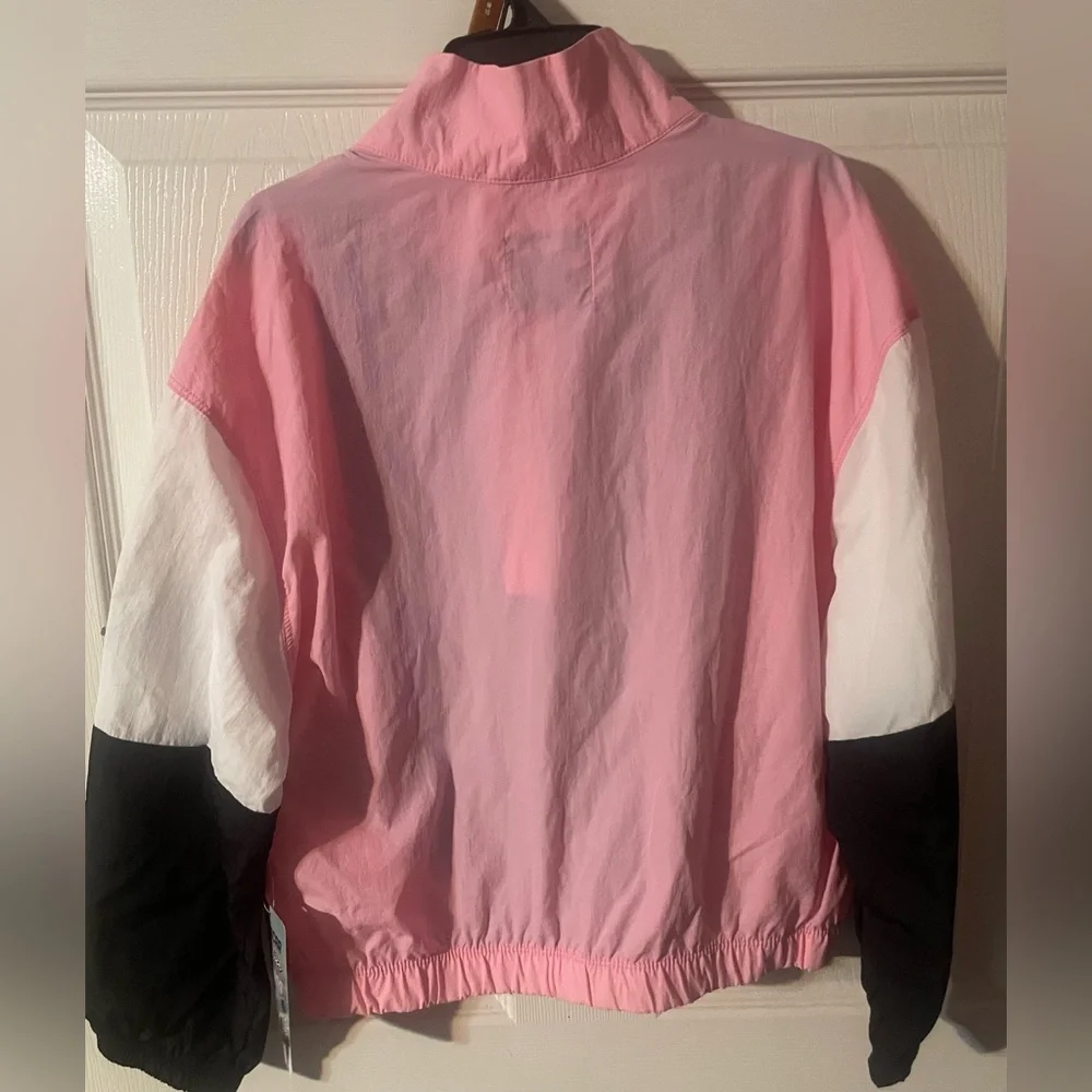 Justice x NASCAR Girls Colorblock Half Zip Windbreaker Jacket Size M 10‎ NWT
